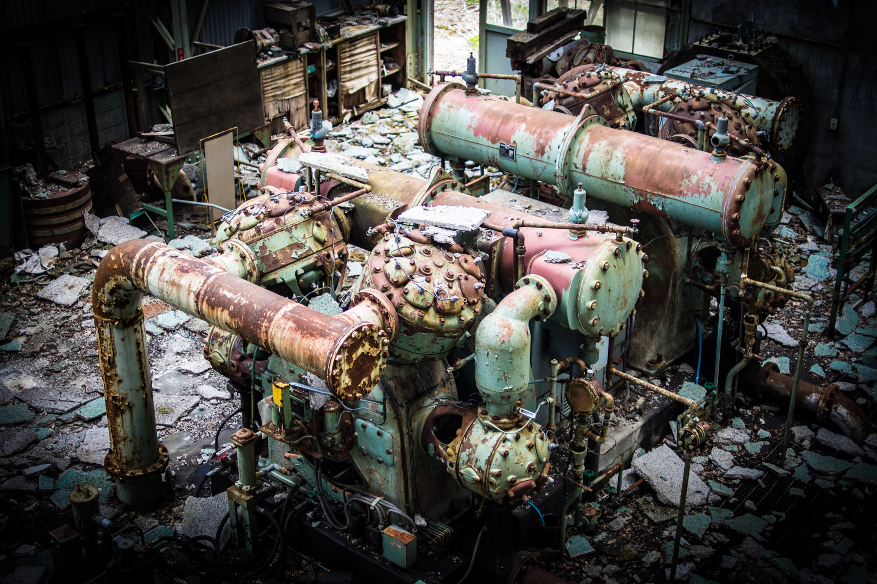abandoned, factory, haikyo, mine, ruin, urban exploration, urbex