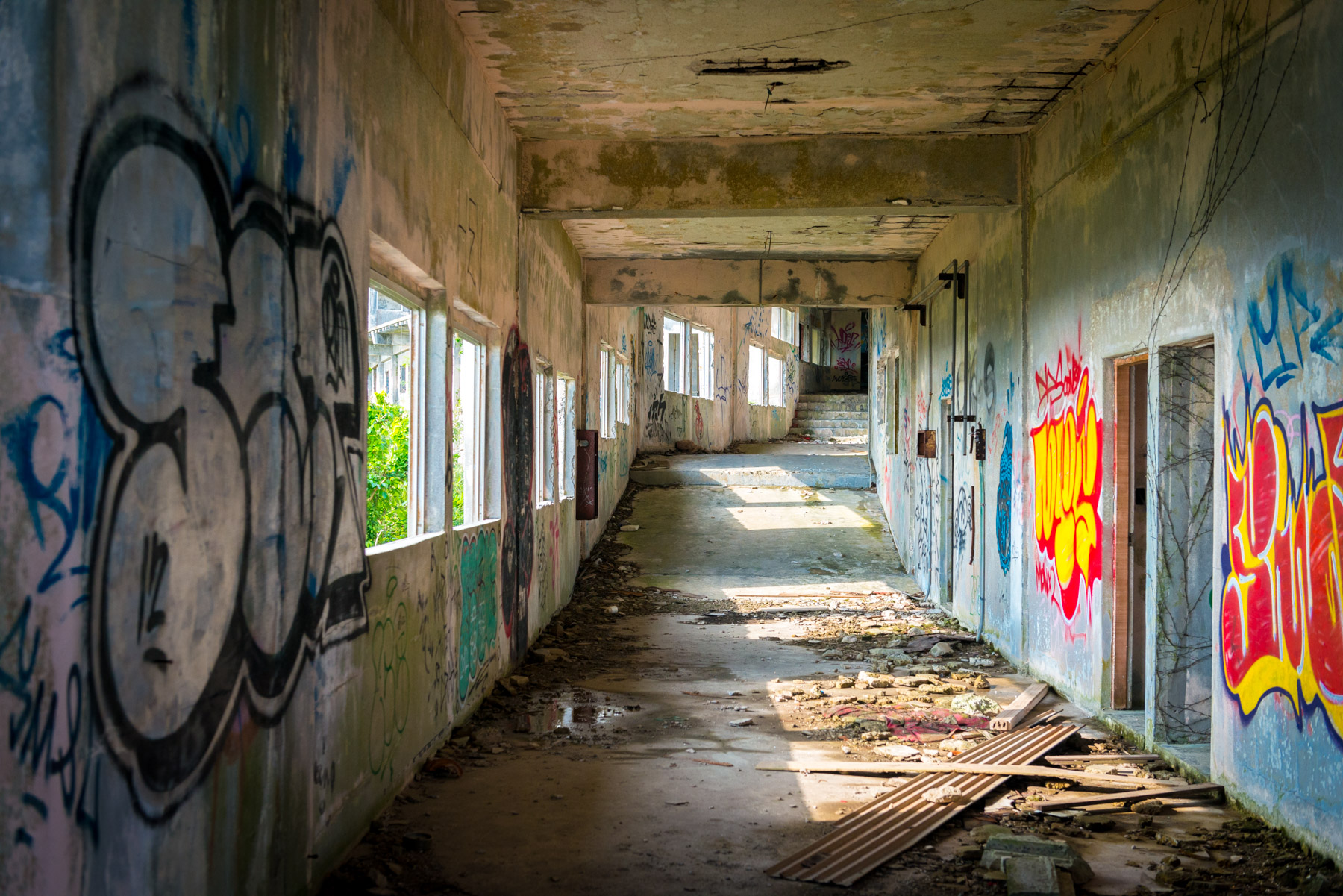 abandoned, haikyo, hotel, japan, japanese, kyushu, okinawa, ruin, urban exploration, urbex