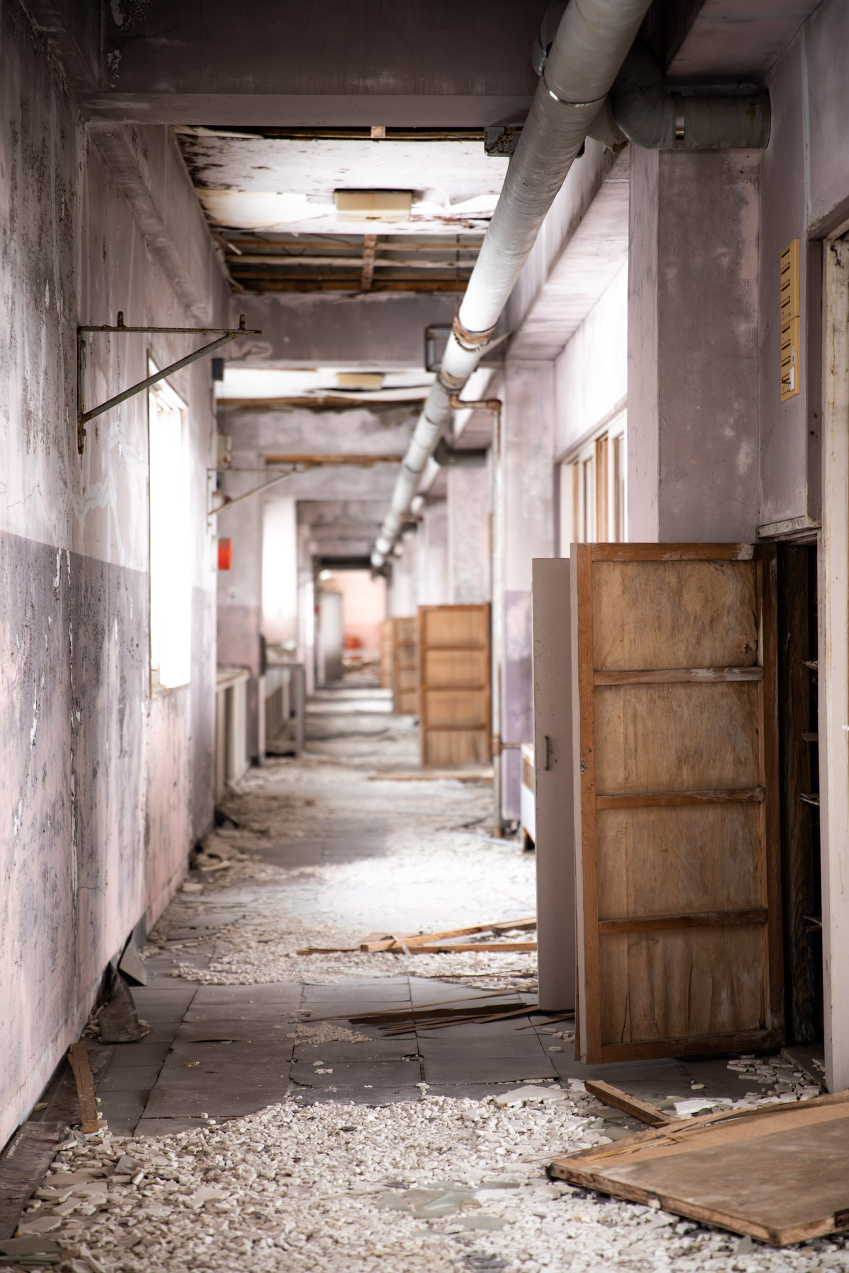 abandoned, factory, haikyo, hokkaido, japan, japanese, ruin, snow, urban exploration, urbex, winter