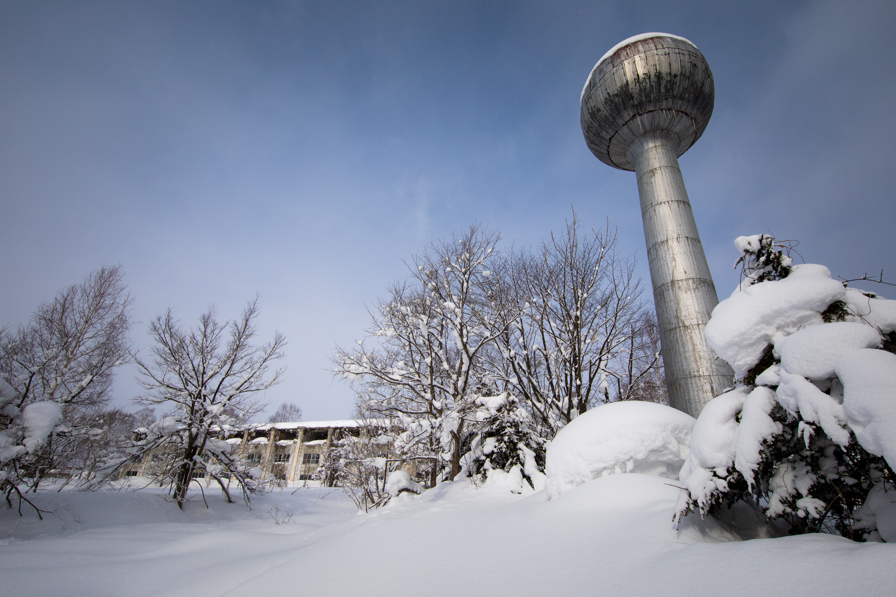 abandoned, factory, haikyo, hokkaido, japan, japanese, ruin, snow, urban exploration, urbex, winter