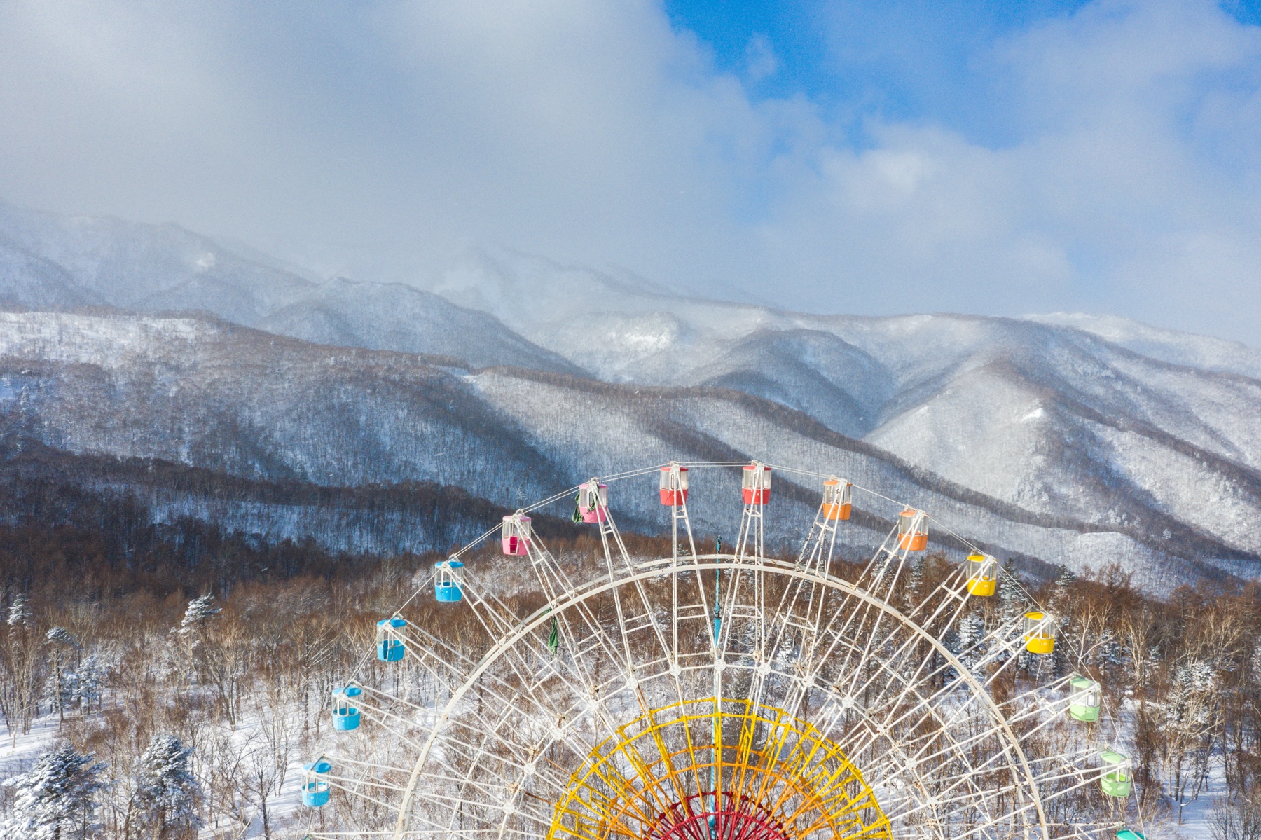 abandoned, amusement-park, ferris-wheel, haikyo, hokkaido, japan, japanese, ruin, snow, urban exploration, urbex, winter