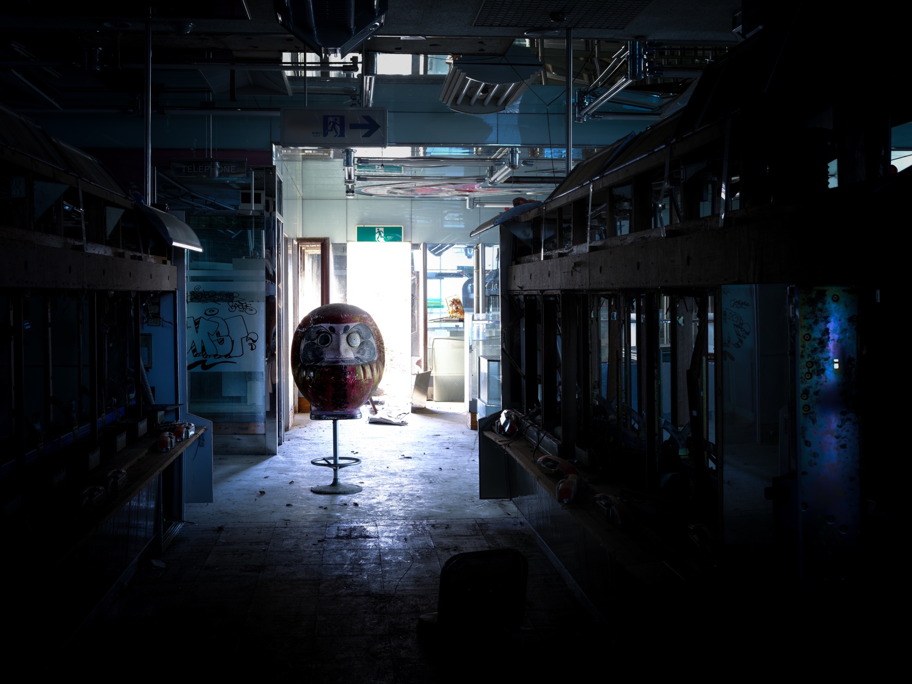 abandoned, entertainment, haikyo, japan, japanese, pachinko, ruin, urban exploration, urbex